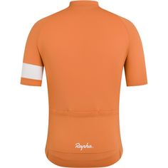 Rückansicht von Rapha Core Lightweight Fahrradtrikot Herren dusted orange-white
