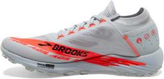 Rückansicht von Brooks CATAMOUNT AGIL Trailrunning Schuhe Herren illusion blue-coral-orange