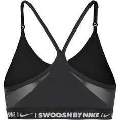 Rückansicht von Nike Dri-Fit INDY Sport-BH Damen black-black-sail