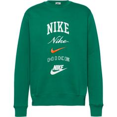 Nike Club Sweatshirt Herren malachite-sail-safety orange