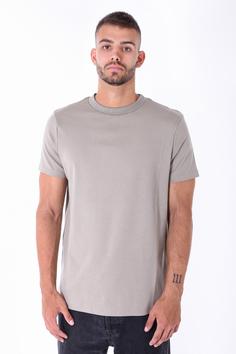 Rückansicht von Kleinigkeit Unterragendes Shört T-Shirt Herren olive