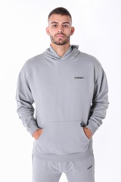 Rückansicht von Kleinigkeit Sticki Micki Hoodie Herren soft grey