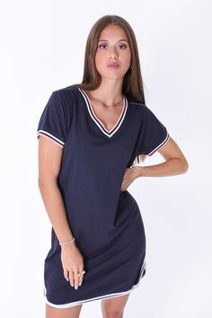 Rückansicht von Kleinigkeit Skörti Jerseykleid Damen navy blue