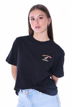 Rückansicht von Kleinigkeit Big Viva La Spaghetti T-Shirt Damen black