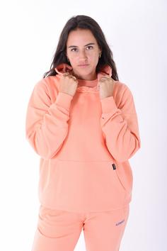 Rückansicht von Kleinigkeit Sticki Micki Hoodie Damen coral