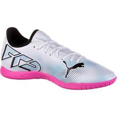 Rückansicht von PUMA FUTURE 7 PLAY IT Fußballschuhe Herren puma white-puma black-poison pink