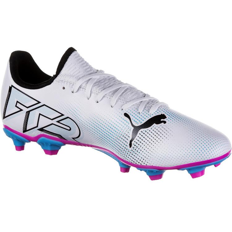 PUMA PUMA FUTURE 7 PLAY FG/AG Fu&szlig;ballschuhe Herren - puma white-puma black-poison pink - 0 | SportScheck