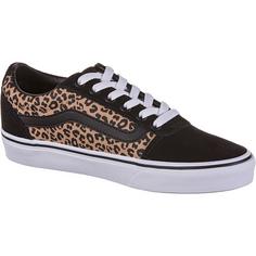 Rückansicht von Vans Ward Sneaker Damen black-white cheetah