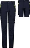 CMP Zipphose Kinder - black blue-lime