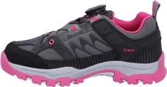 Rückansicht von CMP KIRUNA FITGO WP Wanderschuhe Kinder grey-fuxia