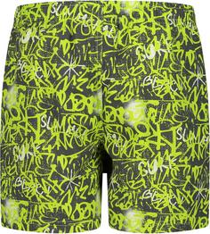 Rückansicht von CMP Badeshorts Kinder antracite-lime-b.co