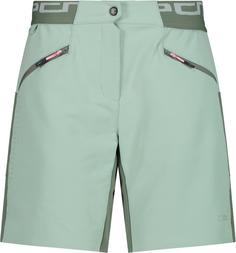 Rückansicht von CMP Fahrradshorts Damen jade