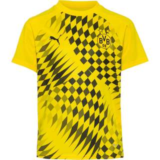 PUMA Borussia Dortmund Prematch Fanshirt Kinder cyber yellow-puma black