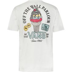 Rückansicht von Vans Checkerboard Taste T-Shirt Herren white