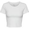 Nike ONE FITTED Dri-Fit Croptop Damen - white-black