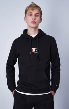 Black champion hoodie sale online