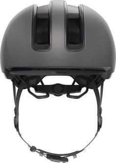 Rückansicht von ABUS HUD-Y Fahrradhelm titan