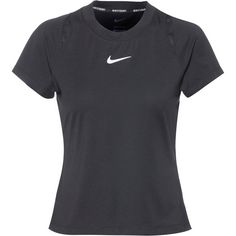 Nike Advantage Tennisshirt Damen black-black-black-white