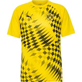 PUMA Borussia Dortmund Prematch Fanshirt Herren cyber yellow-puma black