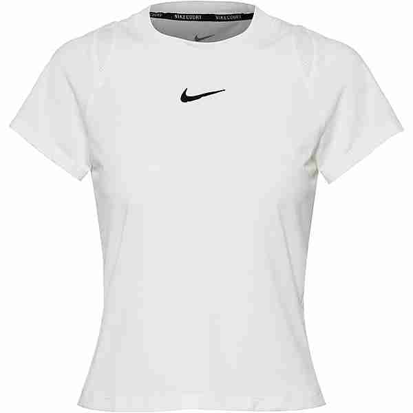 Nike Advantage Tennisshirt Damen white-white-white-black