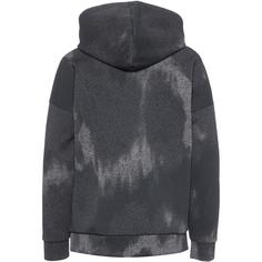 Rückansicht von adidas AOP Hoodie Kinder black-black