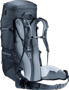 Rückansicht von Deuter Trekking Lite 55+10 Trekkingrucksack Herren black