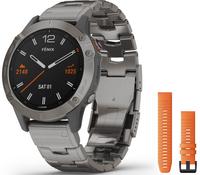 Garmin fenix 6 Pro and Sapphire Sportuhr - grau titan