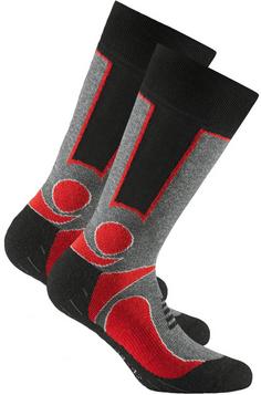 Rohner basic trekking 2er Pack Wandersocken red