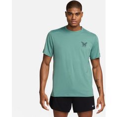 Rückansicht von Nike Rise 365 Funktionsshirt Herren bicoastal-barely green-black