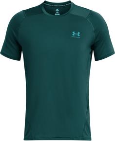 Under Armour Heatgear Graphic Funktionsshirt Herren hydro teal-circuit teal