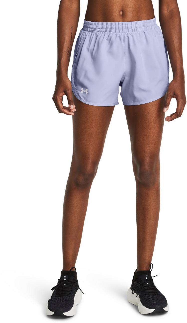 Under Armour Under Armour UA FLY BY 3 SHORTS Laufshorts Damen - celeste-celeste-reflective - 0 | SportScheck