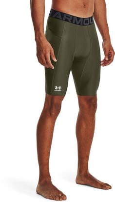 Rückansicht von Under Armour HEATGEAR ARMOUR Tights Herren marine od green-white