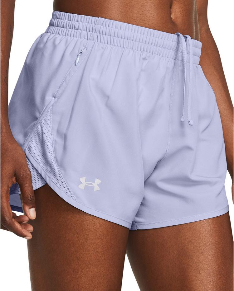 Under Armour Under Armour UA FLY BY 3 SHORTS Laufshorts Damen - celeste-celeste-reflective - 2 | SportScheck