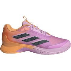 adidas Avacourt 2 Tennisschuhe Damen hazy orange-legend ivy-bliss lilac