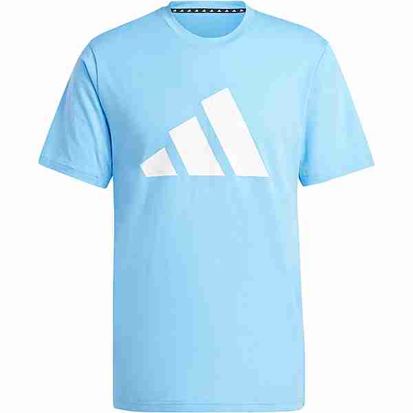 adidas Train Essentials feelready Logo Funktionsshirt Herren blue burst-white
