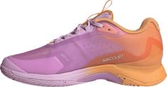 Rückansicht von adidas Avacourt 2 Tennisschuhe Damen hazy orange-legend ivy-bliss lilac