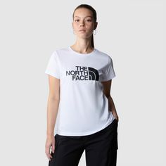 Rückansicht von The North Face EASY T-Shirt Damen tnf white