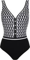 Sunflair Badeanzug Damen - schwarz-weiss