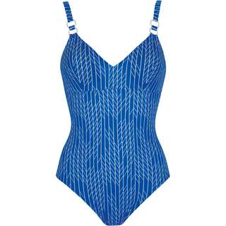 Sunflair Badeanzug Damen blau-weiß