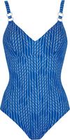 Sunflair Badeanzug Damen - blau-wei&szlig;