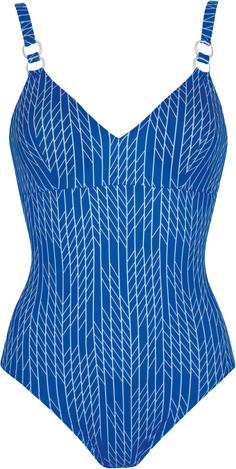 Sunflair Badeanzug Damen blau-weiß