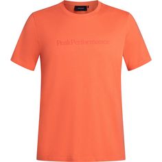 Peak Performance Big Logo T-Shirt Herren orange adventure