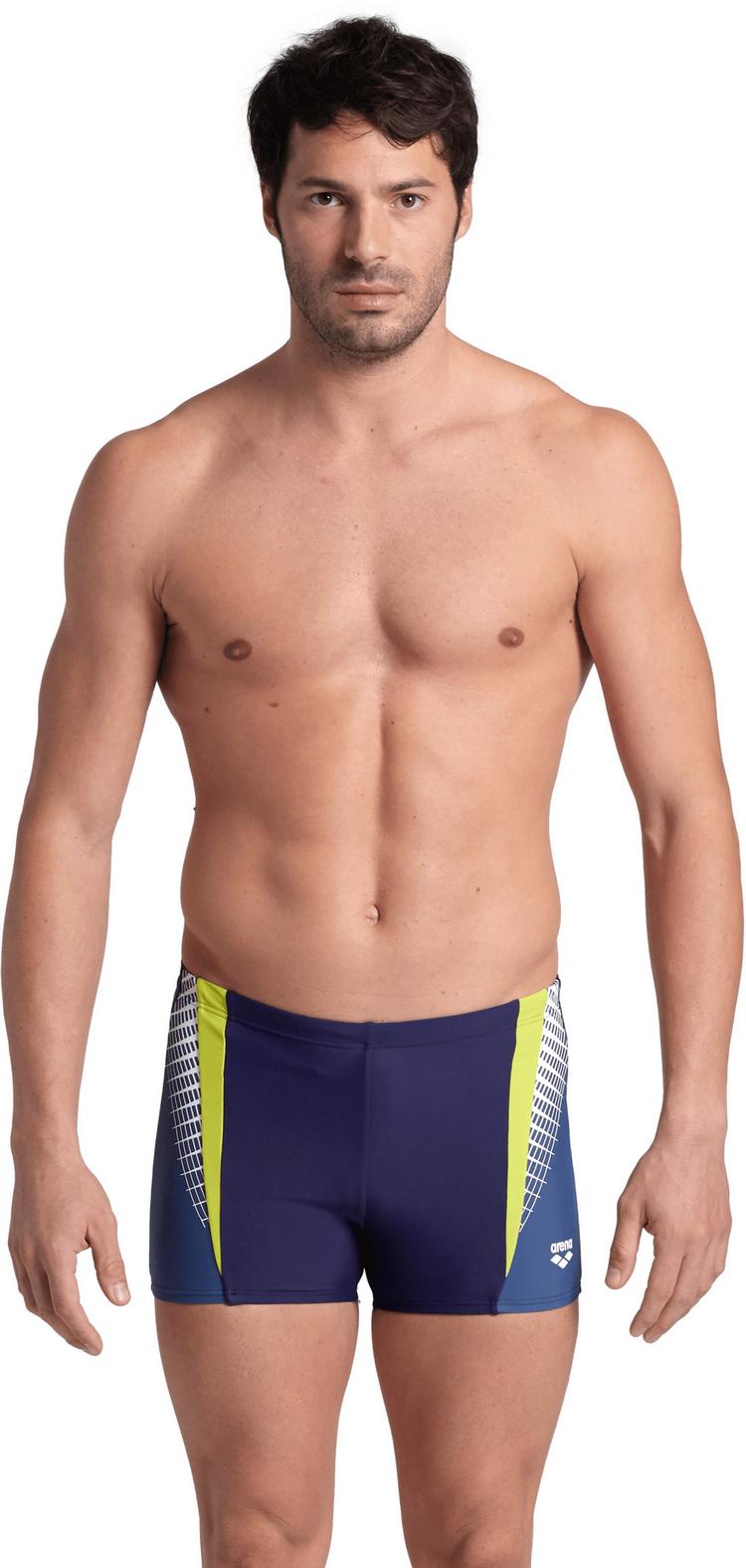 Arena Arena Threefold Badehose Herren - navy-grey blue-soft green - 0 | SportScheck
