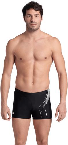 Rückansicht von Arena Dive Kastenbadehose Herren black-white