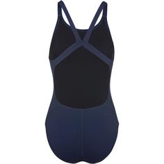 Rückansicht von Nike HYDRASTRONG SOLID Badeanzug Damen midnight navy