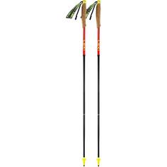 LEKI NEOTRAIL PRO FX.ONE SUPERLITE Trailrunningstock naturalcarbon-bright red-neonpink