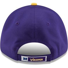 Rückansicht von New Era 9forty The League Minnesota Vikings Cap purple