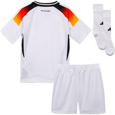 Rückansicht von adidas DFB EM24 Heim Minikit Fußballtrikot Kinder white
