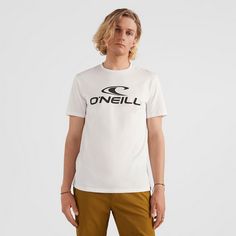 Rückansicht von O'NEILL Logo T-Shirt Herren snow white
