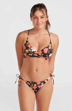 Rückansicht von O'NEILL Bondey Bikini Hose Damen black bluemchen